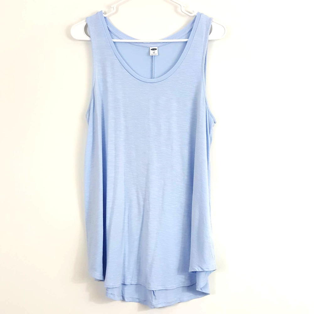 Old Navy Light Blue Scoop Neck Sleeveless Top Women's Size Medium